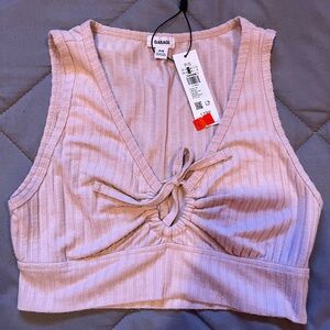 Tie-front Crop Top